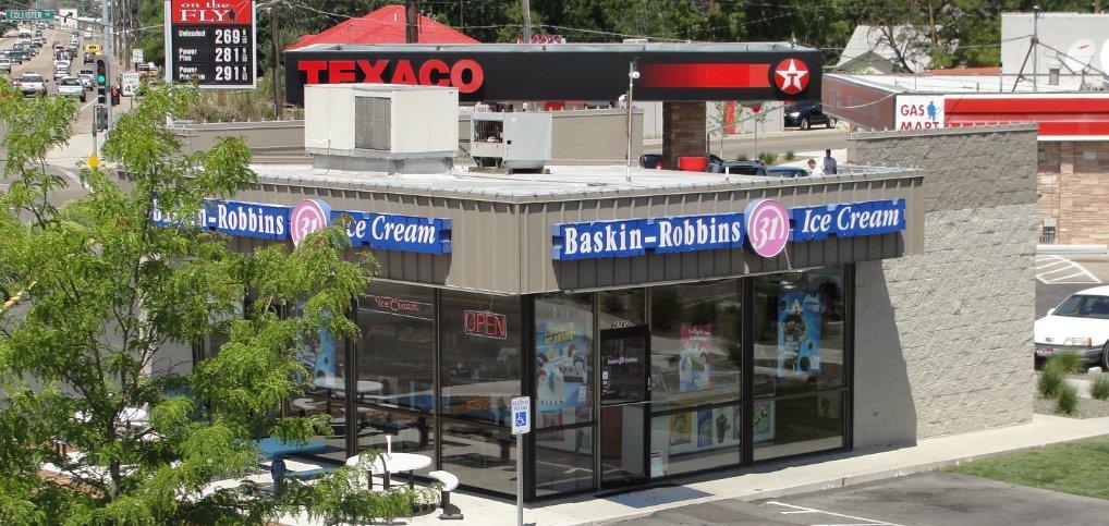 Baskin Robins Ice Cream storefront