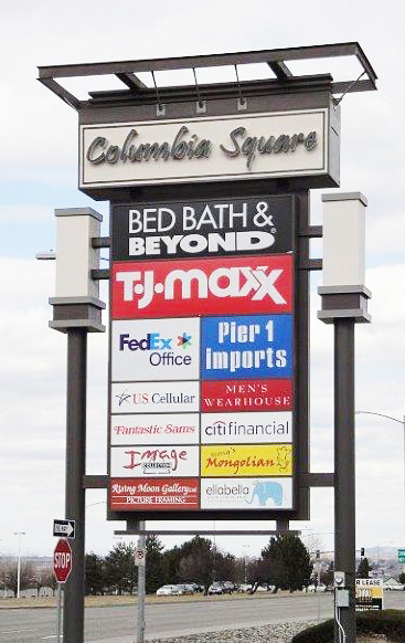 Columbia Square store signages