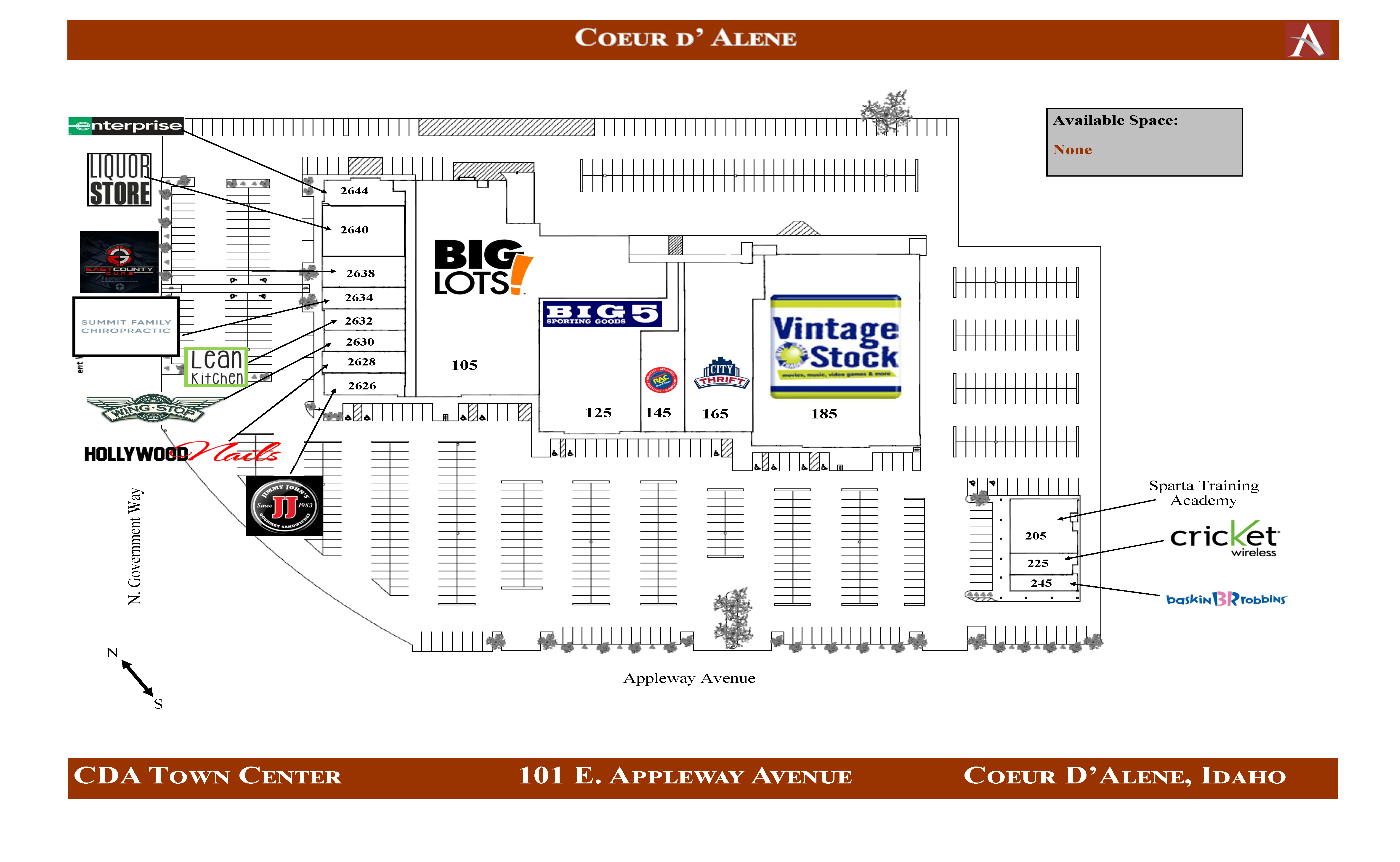 CDA Site Plan 091321 Coeur d’Alene Town Center site plan