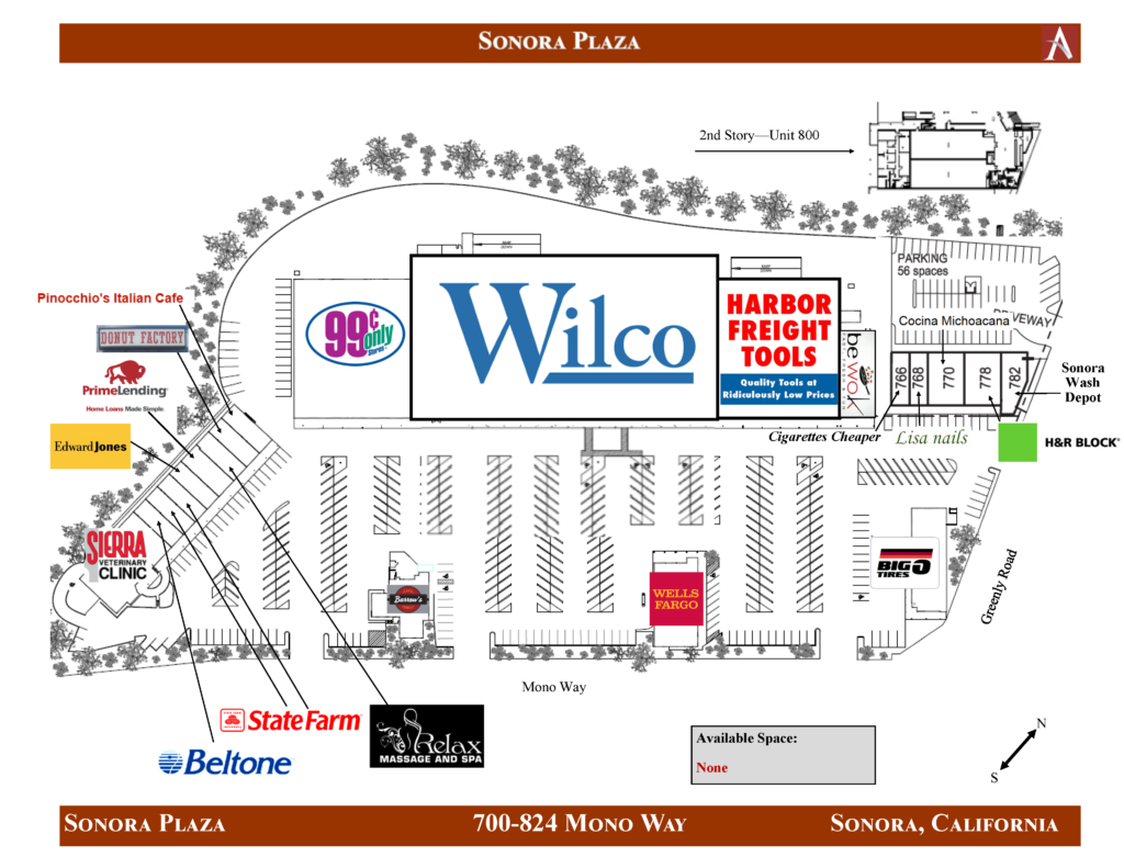 map of sonora plaza