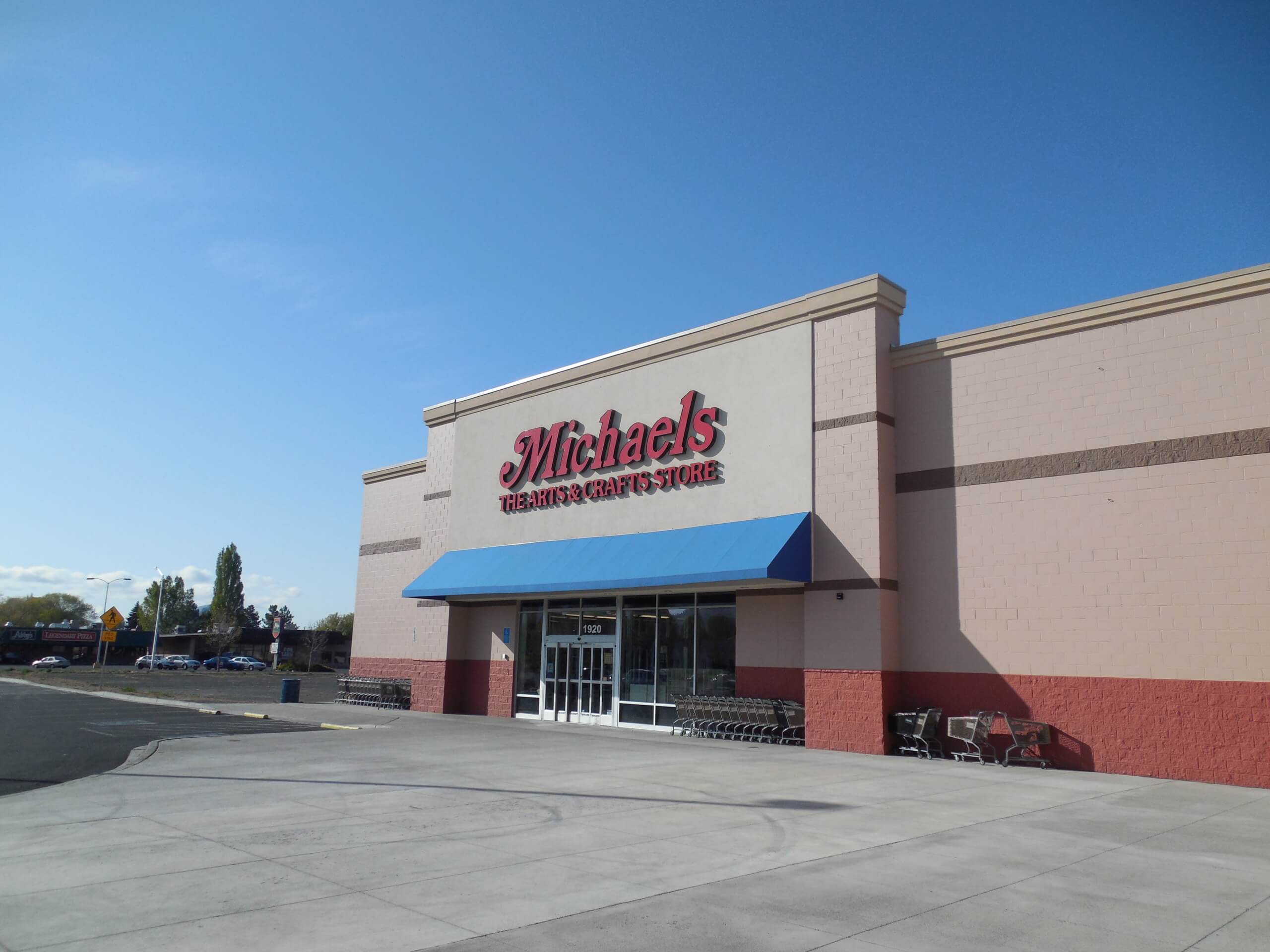 side view of the Michaels Storefront