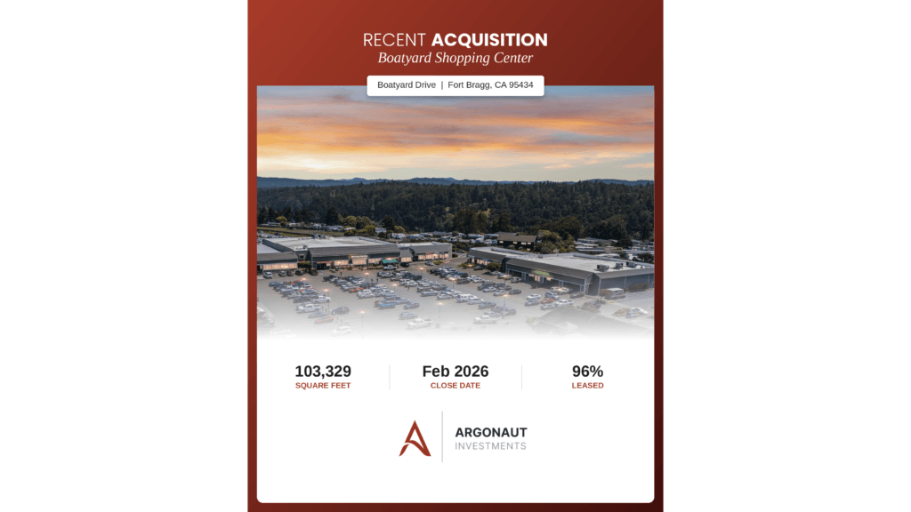 Recent Acquisition – Boatyard Shopping Center