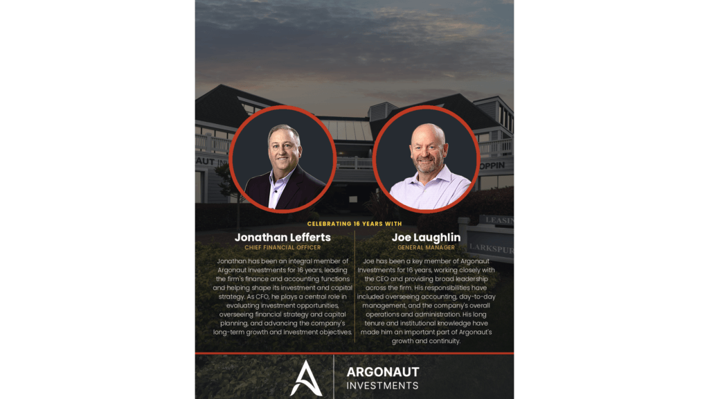 Argonaut Investments is celebrating 16 years with Jonathan Lefferts & Joe Laughlin