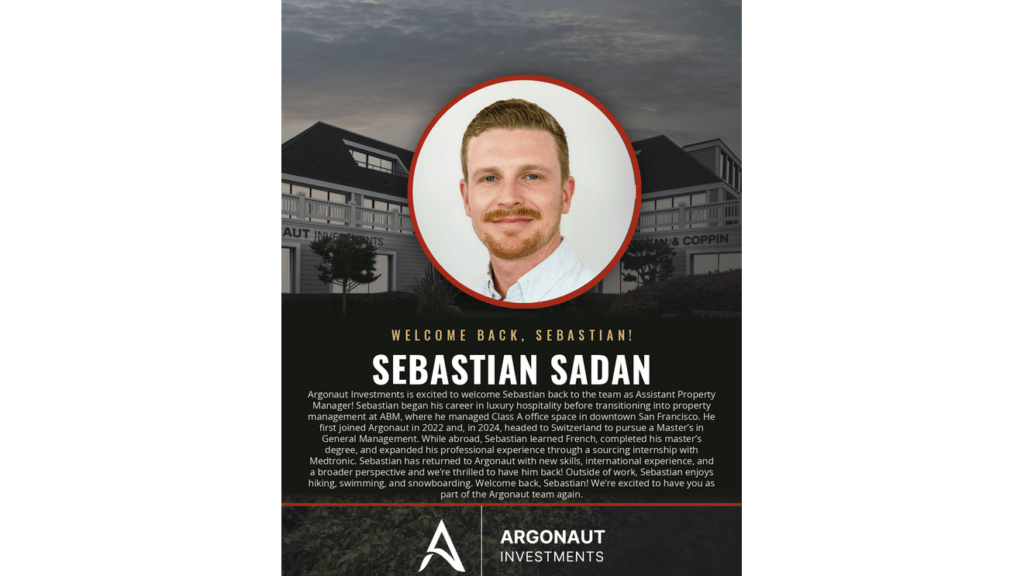 Please join us in welcoming Sebastian Sedan